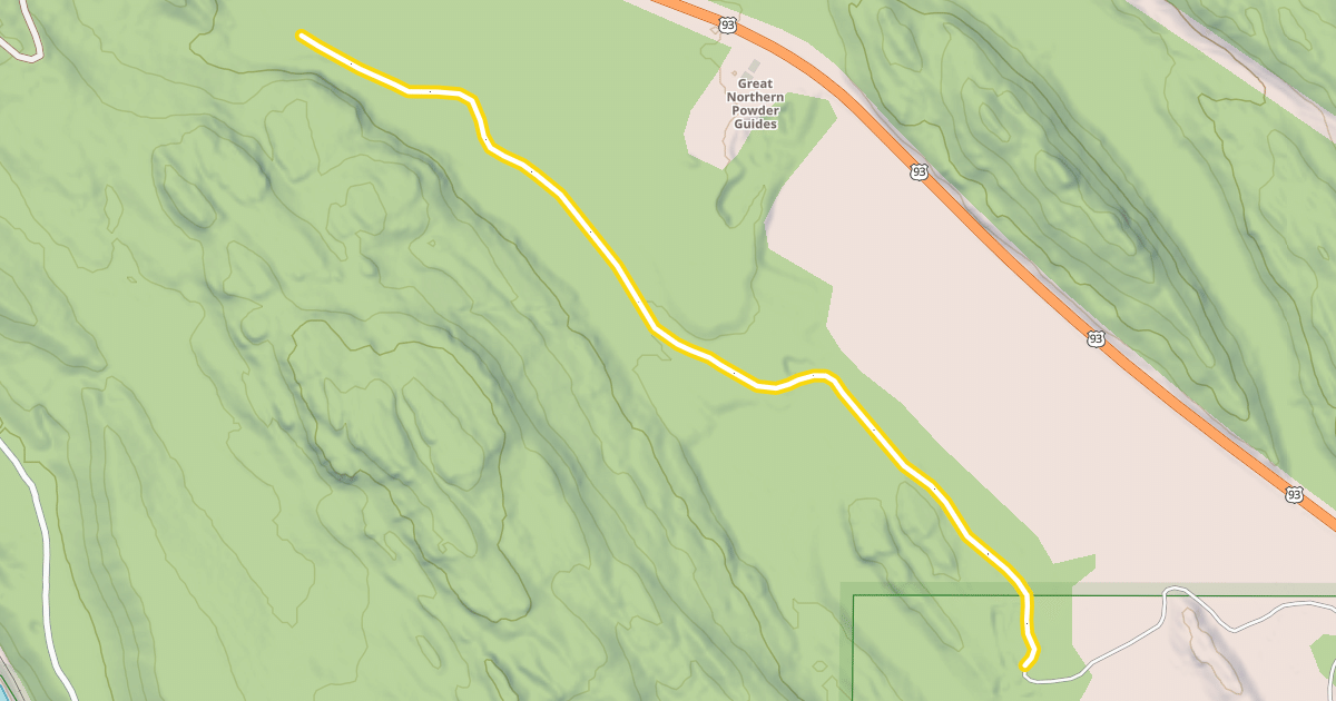 Map preview of Great Northern Trail
