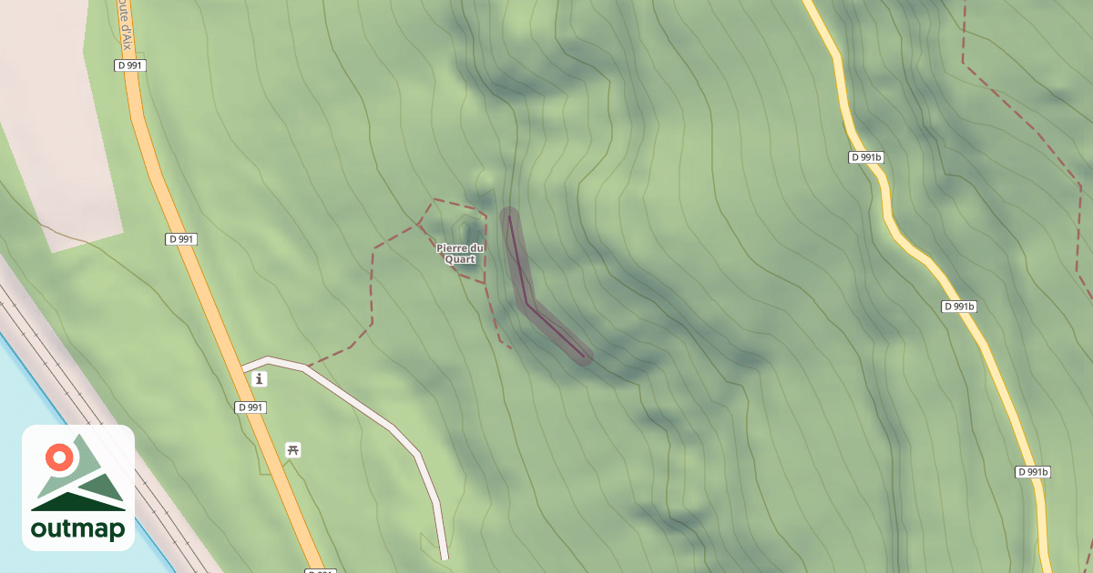 Map of Pierre du Quart