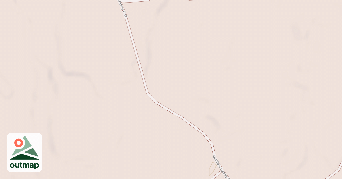 Map of Matthew Lourey State Trail