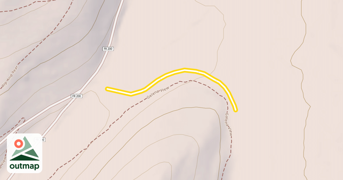 Map of Senate Meadows Loop