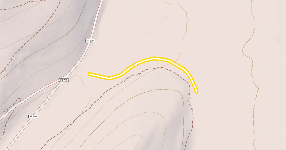 Map preview of Senate Meadows Loop
