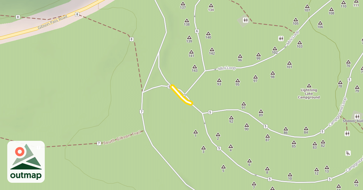 Map of Campground Loop