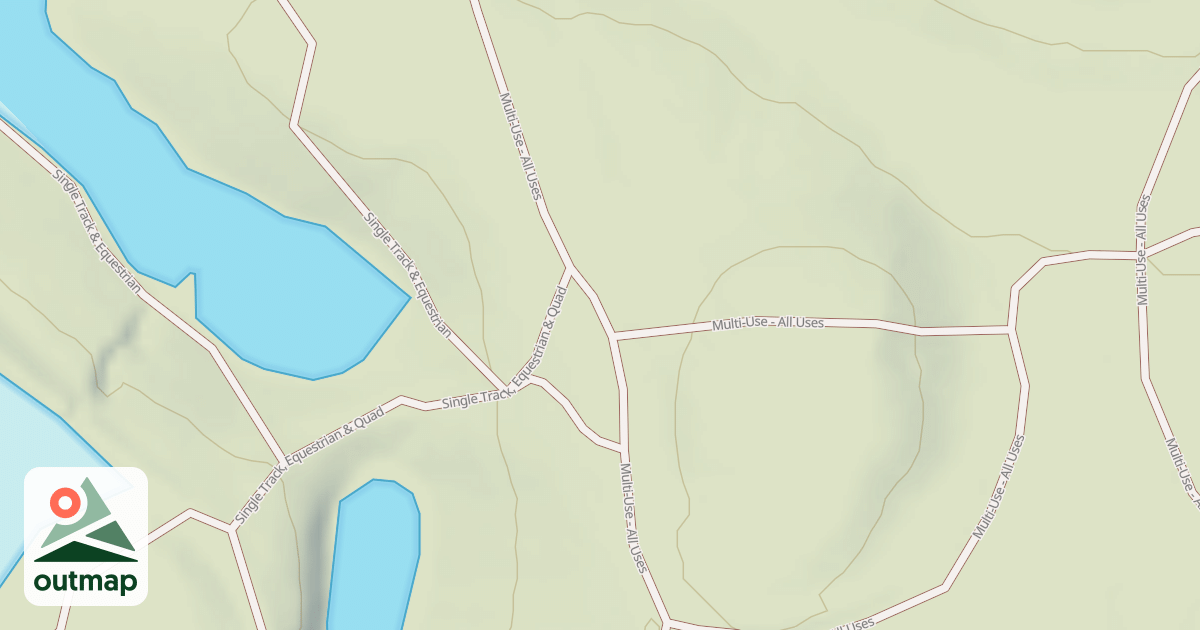 Map of Interlake State Recreation Area Trails