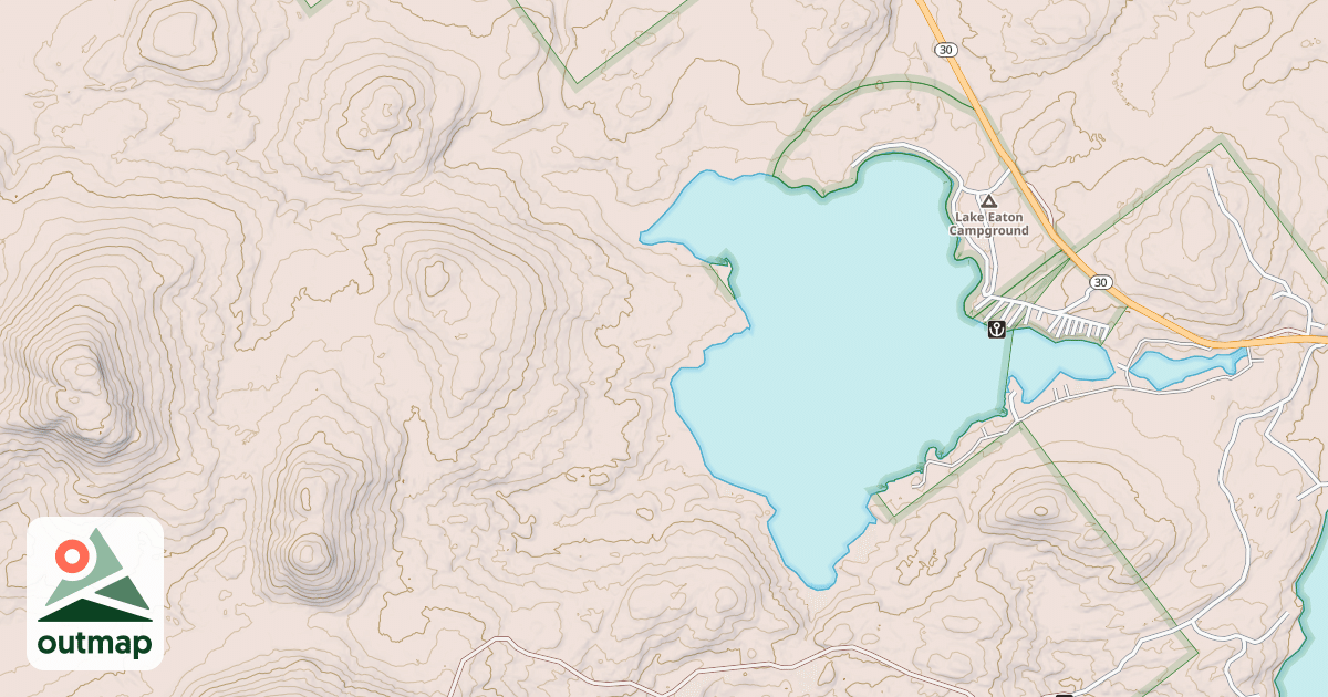Map of Lake Eaton Trail