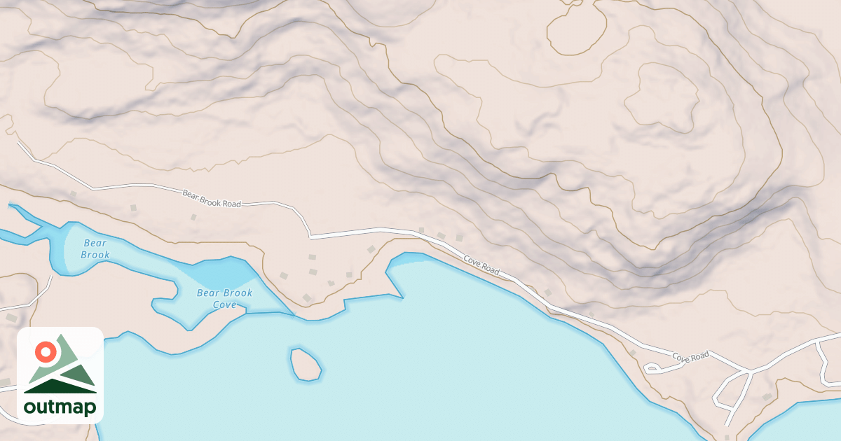 Map of Bear Brook