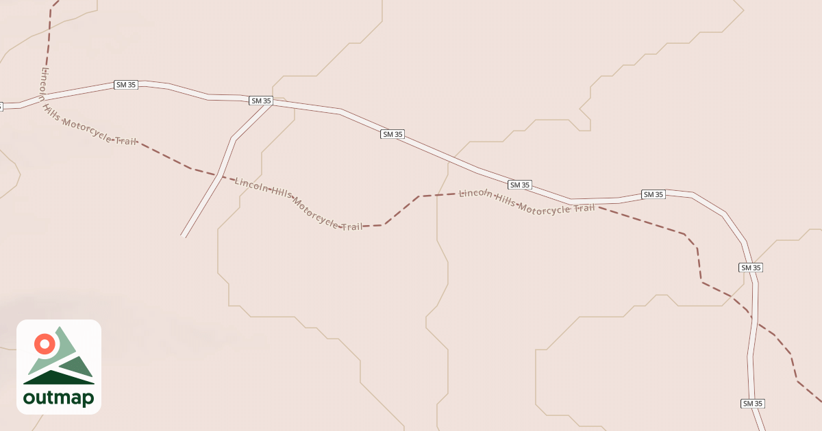 Map of Lincoln Hills Motorcycle Trail