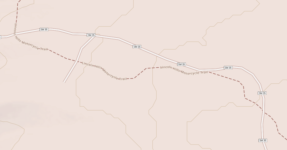 Map preview of Lincoln Hills Motorcycle Trail