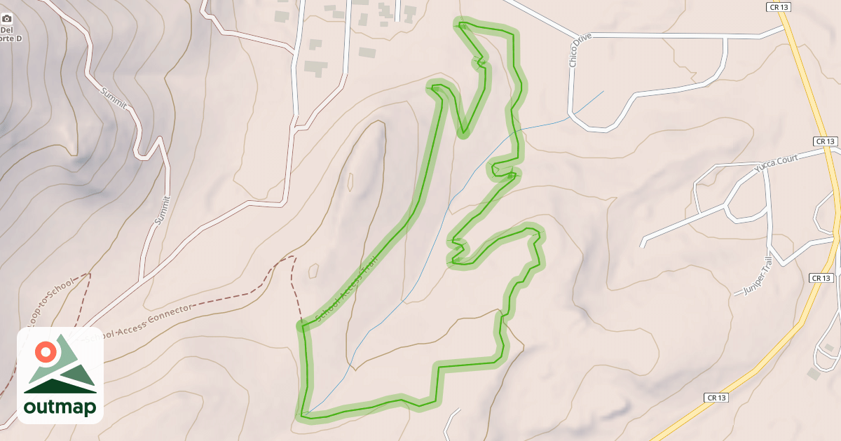 Map of School Access Trail