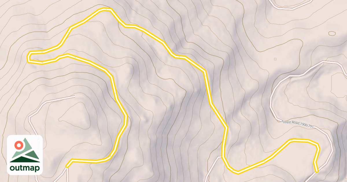 Map of Forest Road 1900-834