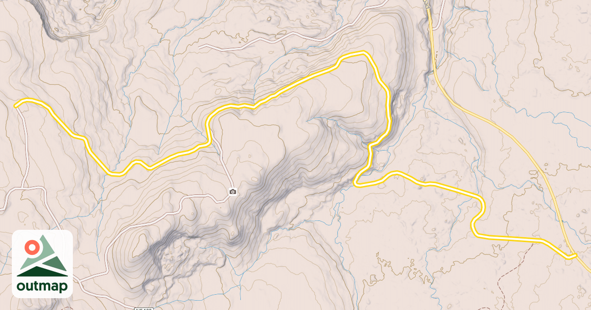 Map of Forest Road 3050