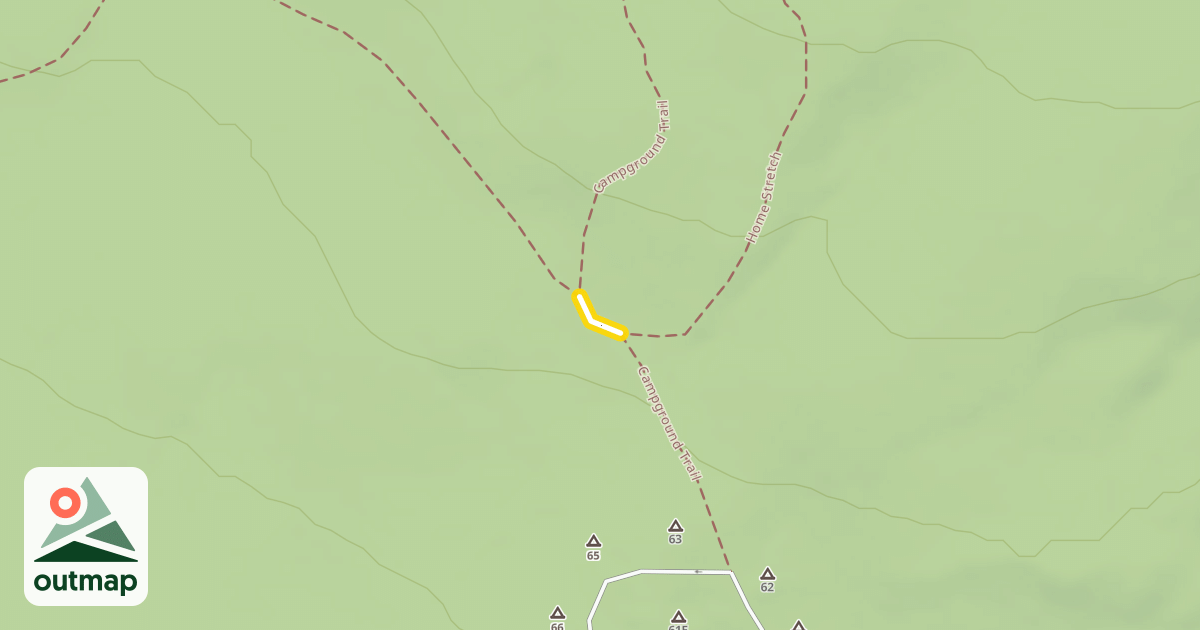 Map of Campground Trail