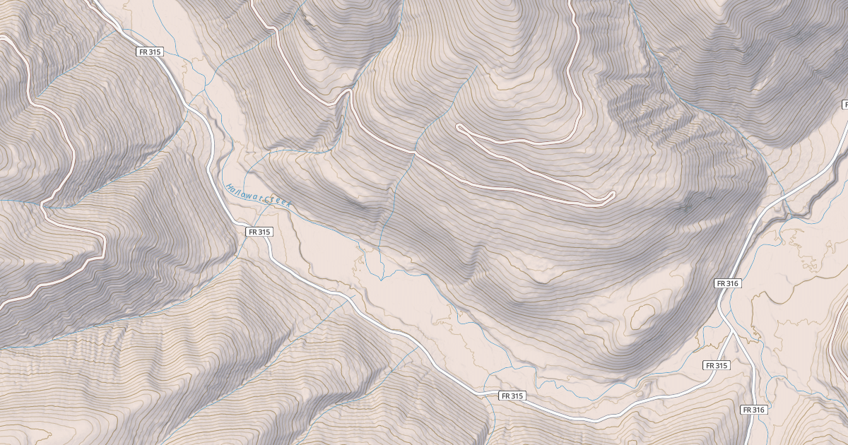 Map preview of HALLOWAT CREEK NORTH