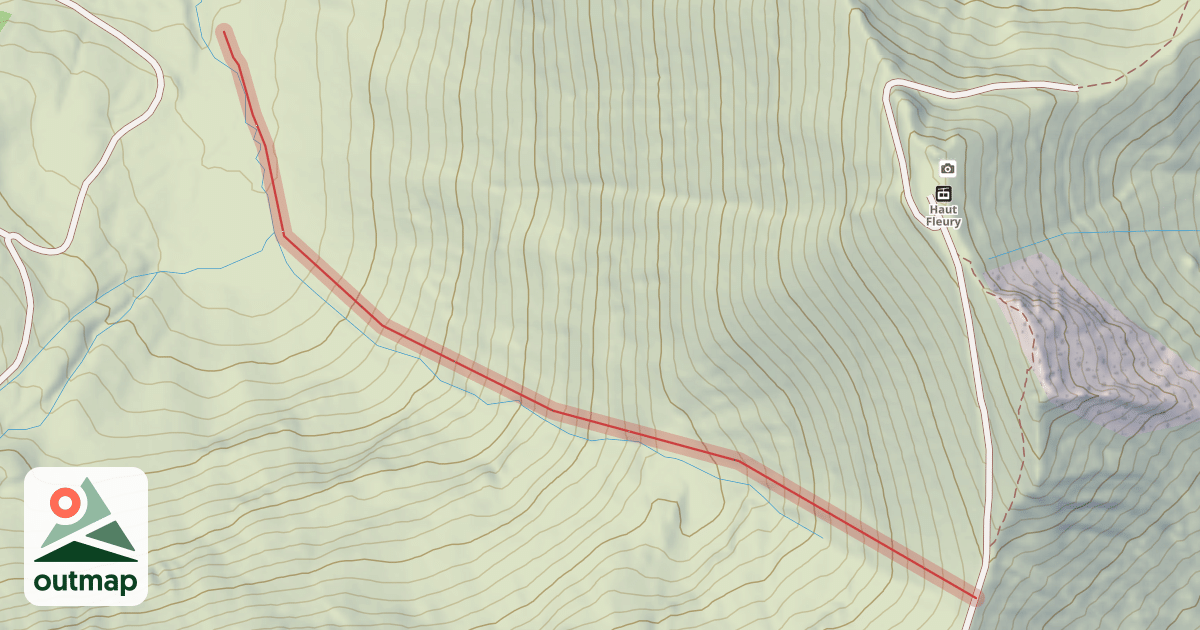Map of La Combe Perret
