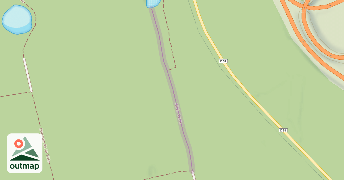 Map of Allée Verte