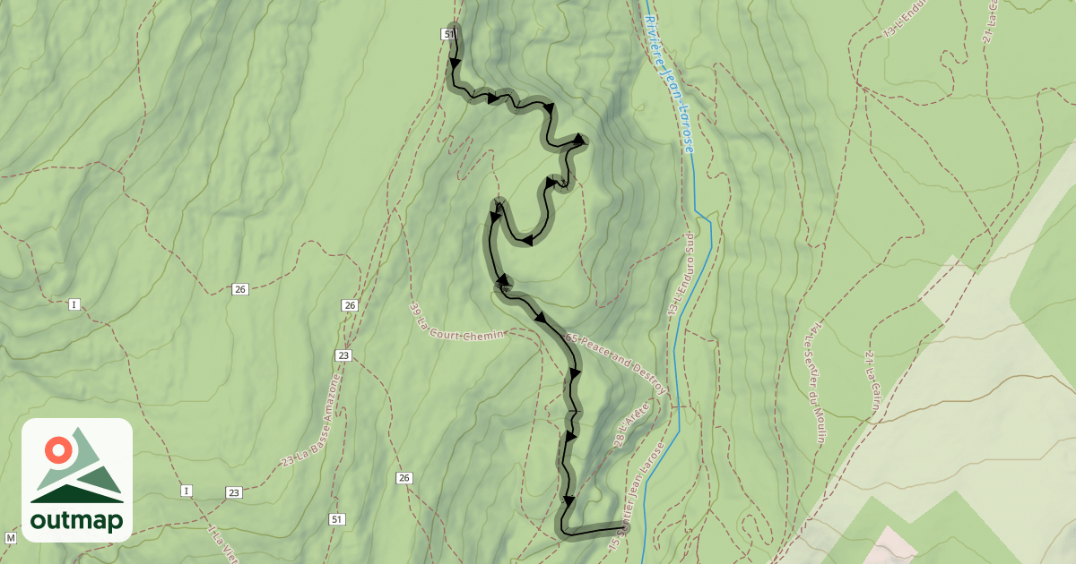 Map of 28 L'Arête
