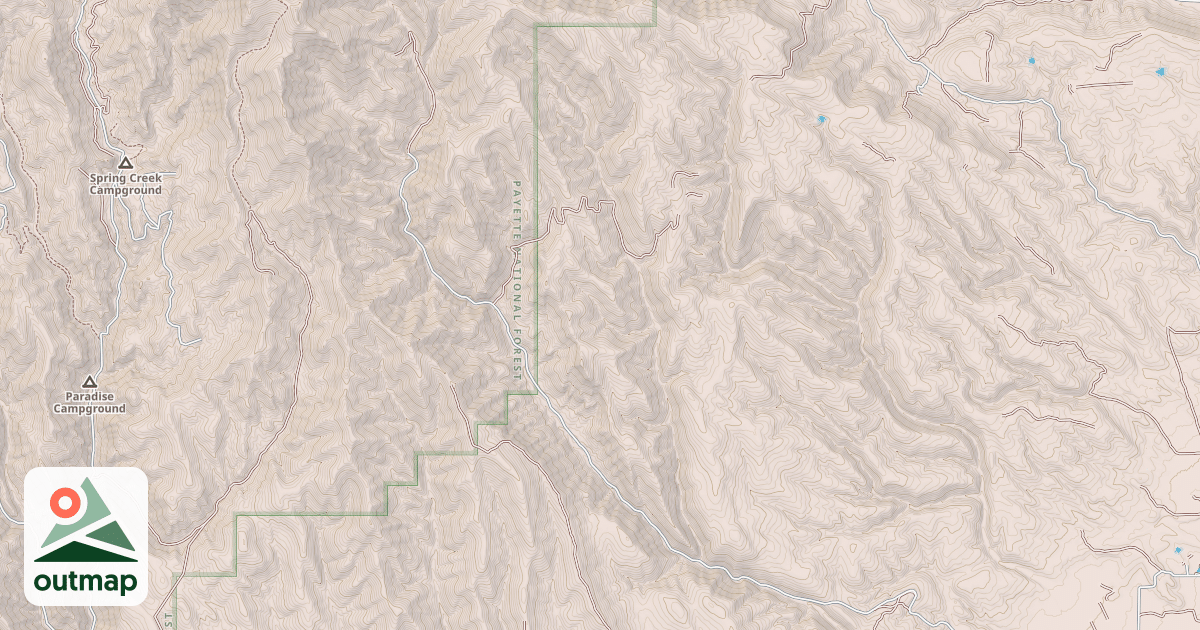 Map of KEITHLY CREEK