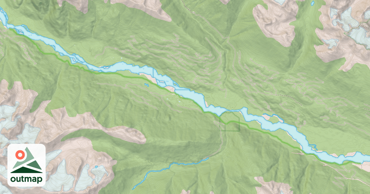 Map of Lillooet South Forest Service Road