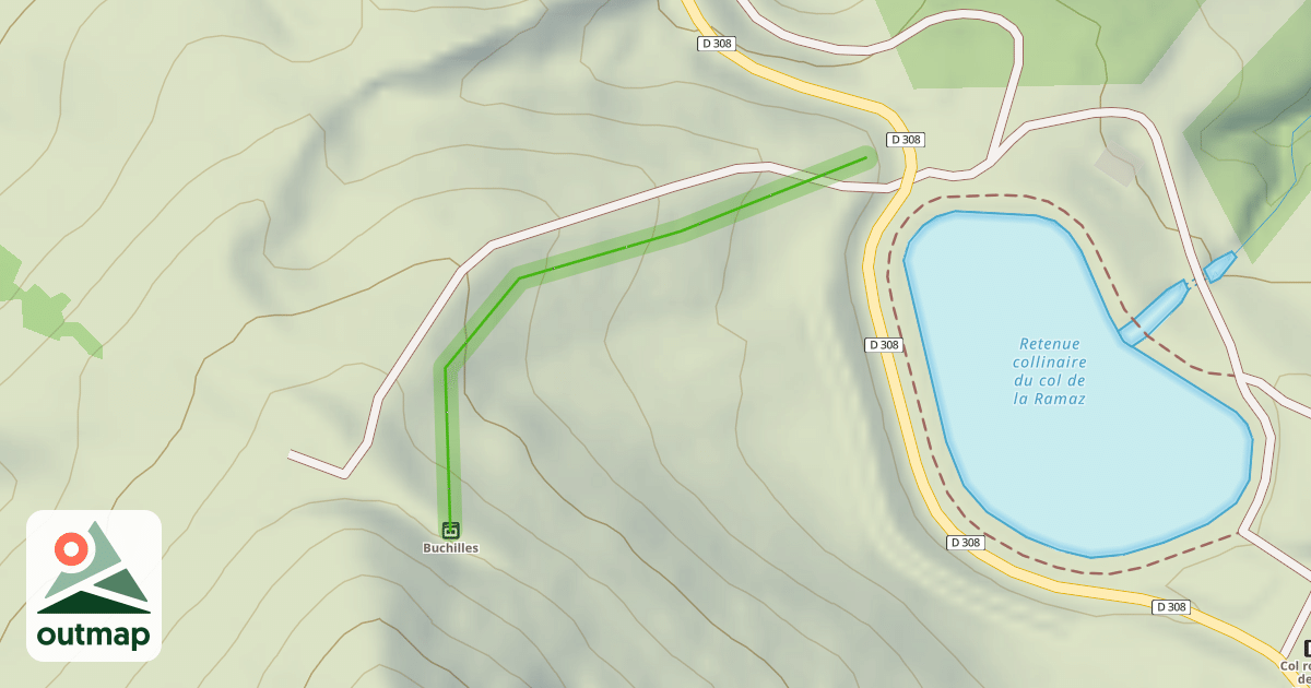 Map of Accès Praz L'Évêque