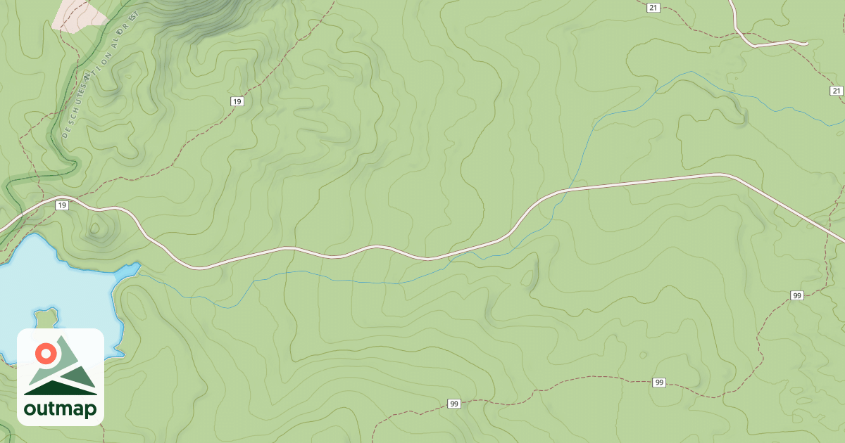 Map of CHARLTON LAKE ROAD
