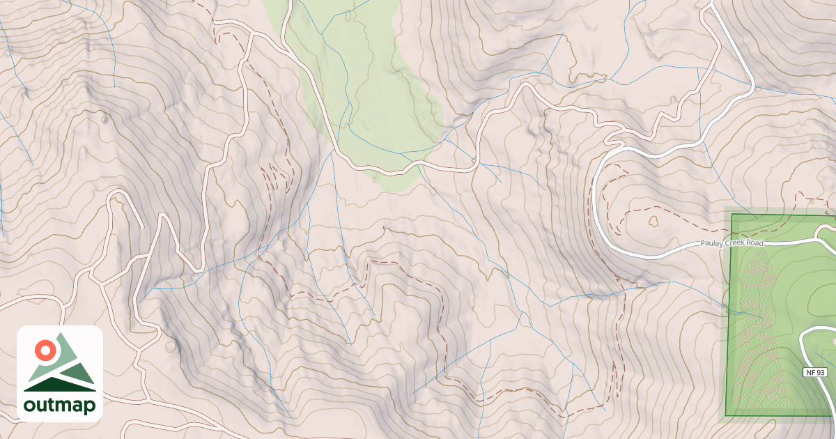 Map of Butcher Ranch