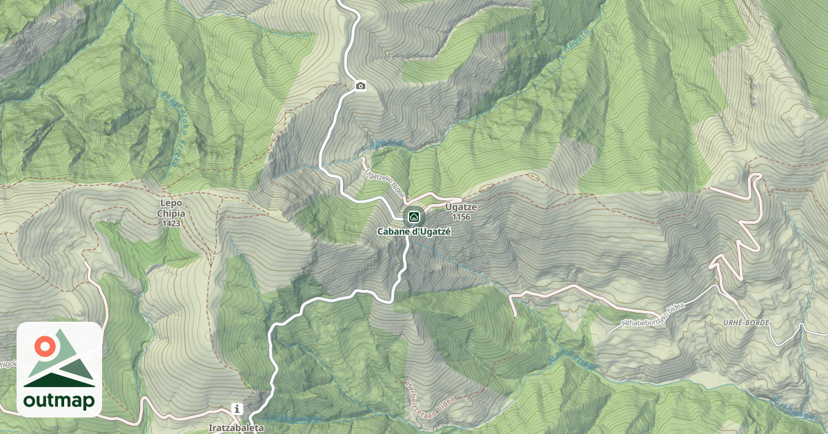 Map of Cabane d'Ugatzé