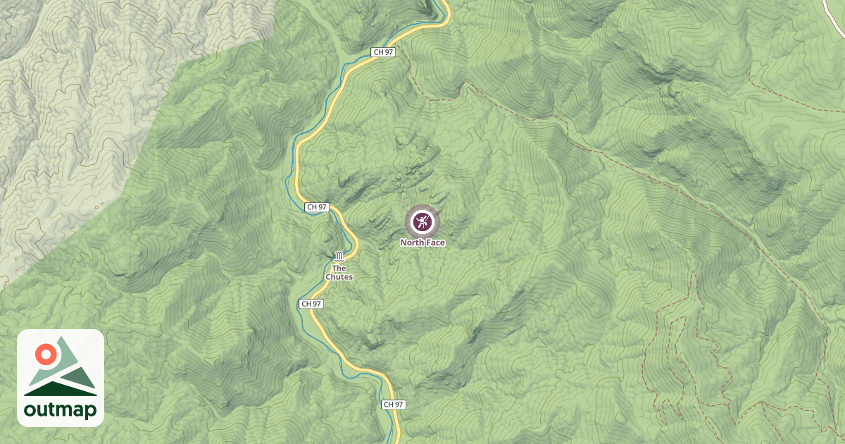 Map of North Face