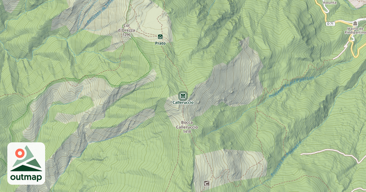 Map of Calleruccio