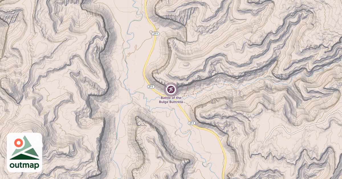 Map of Battle of the Bulge Buttress