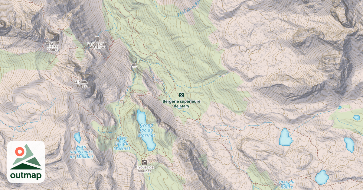 Map of Bergerie supérieure de Mary
