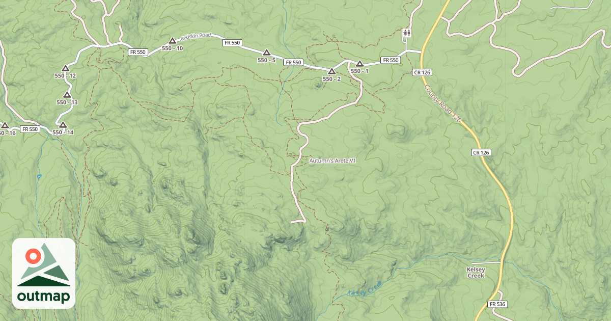 Map of Autumn's Arete
