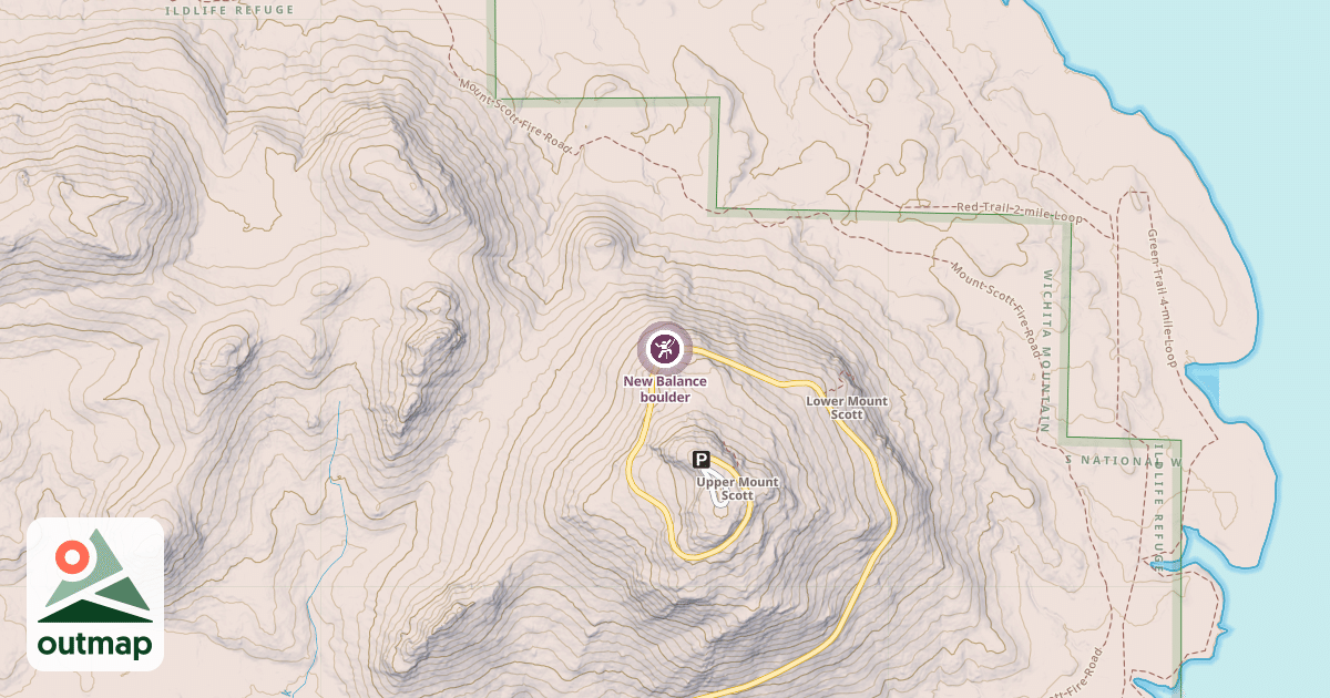 Map of New Balance boulder