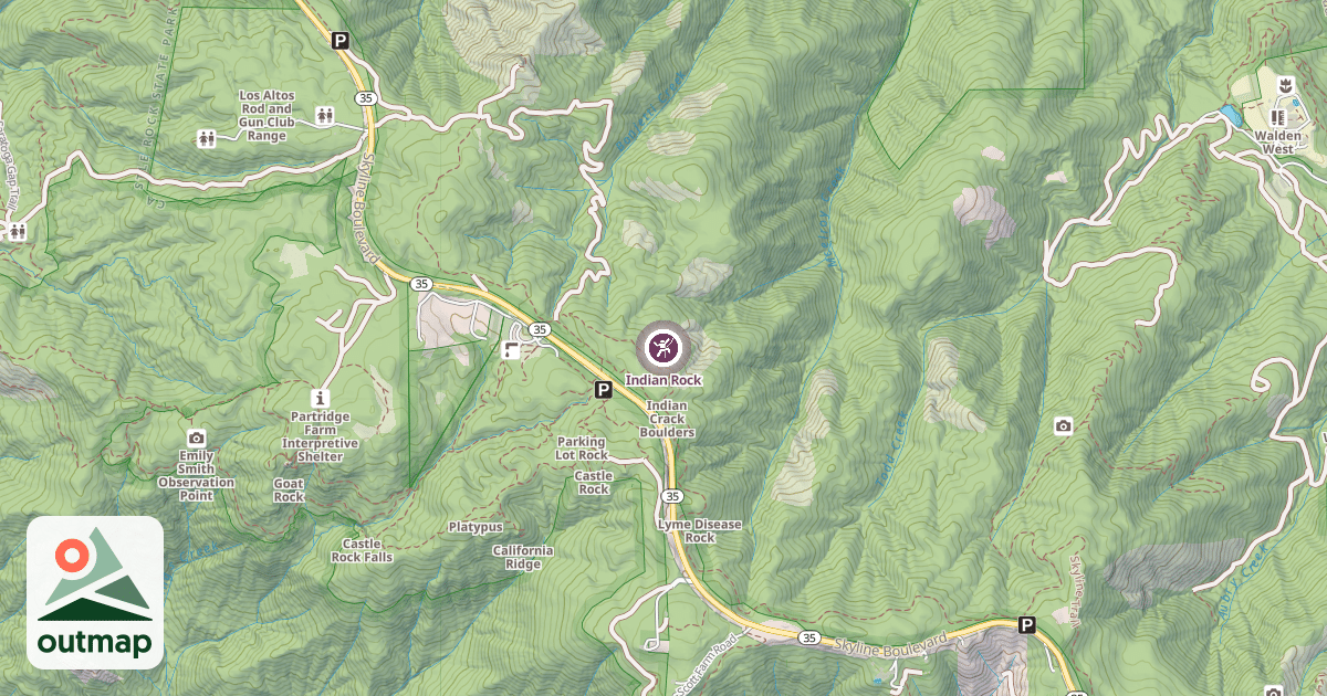 Map of Indian Rock