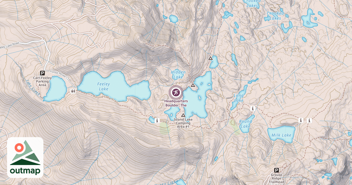 Map of Headquarters Boulder, The
