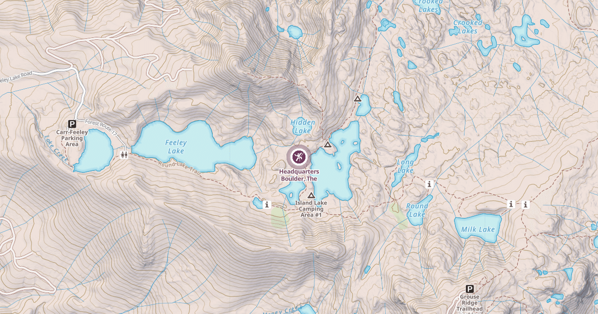 Map preview of Headquarters Boulder, The