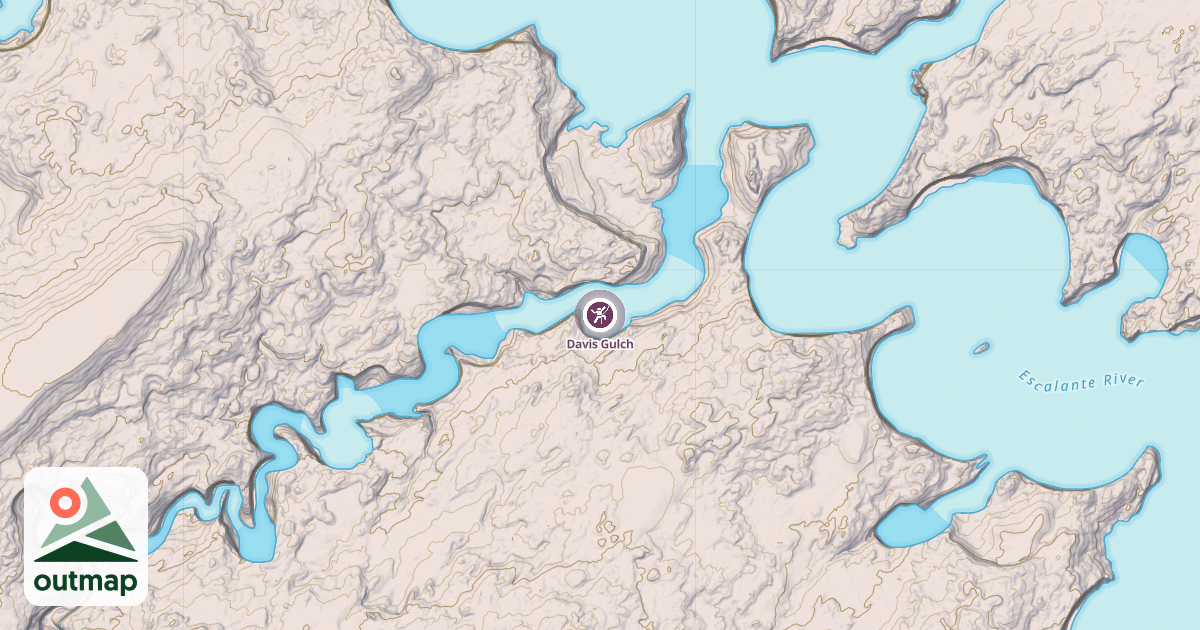 Map of Davis Gulch