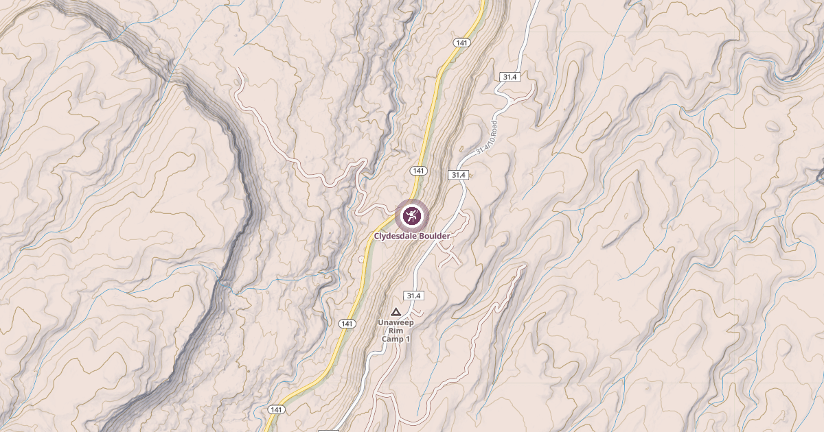 Map preview of Clydesdale Boulder
