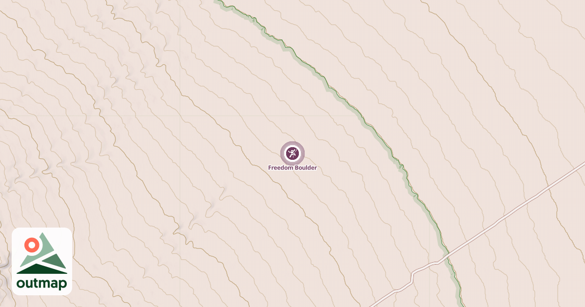 Map of Freedom Boulder