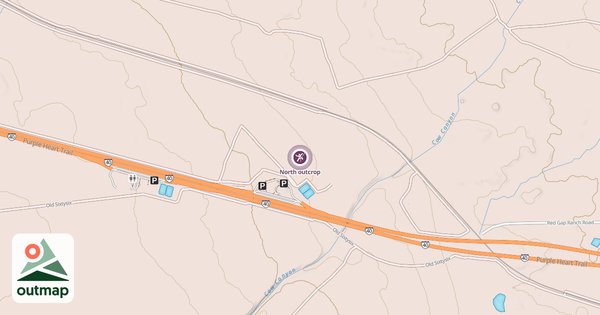 Map of North outcrop