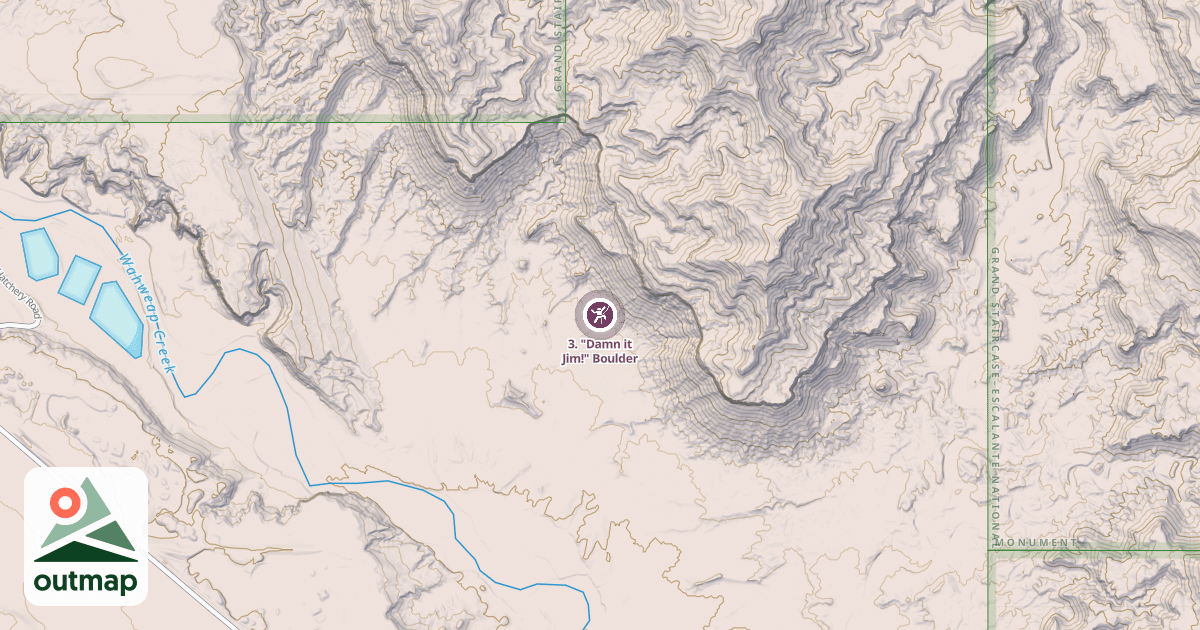 Map of 3. "Damn it Jim!" Boulder