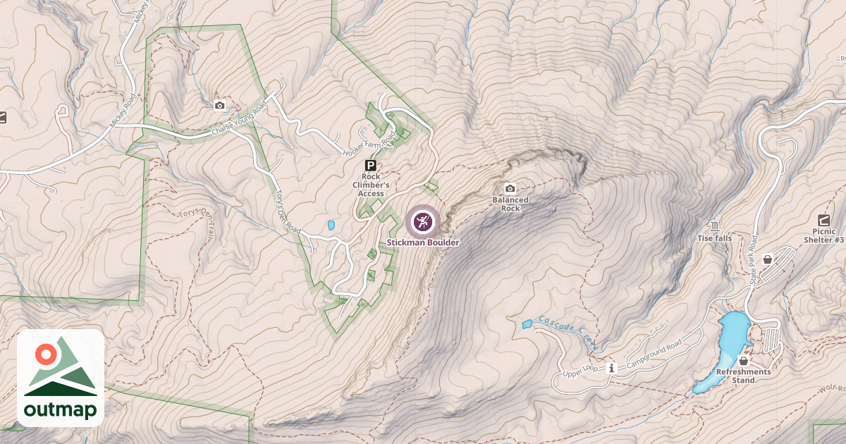 Map of Stickman Boulder