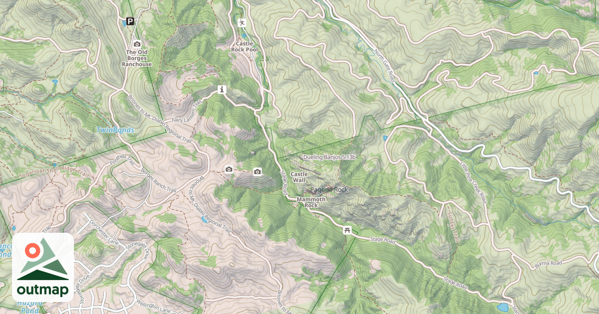Map of Dueling Banjos