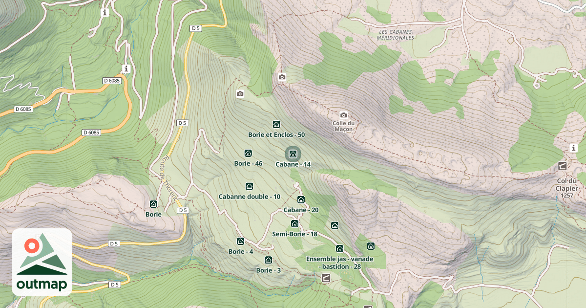 Map of Cabane - 14