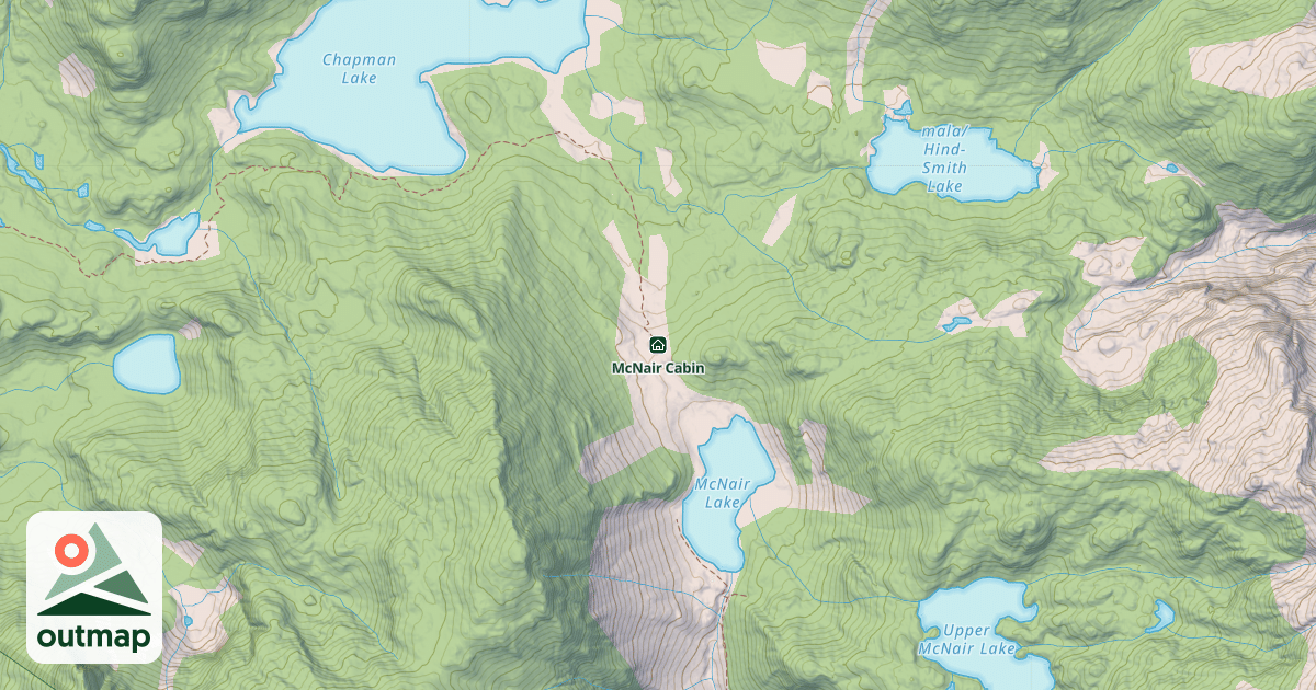 Map of McNair Cabin