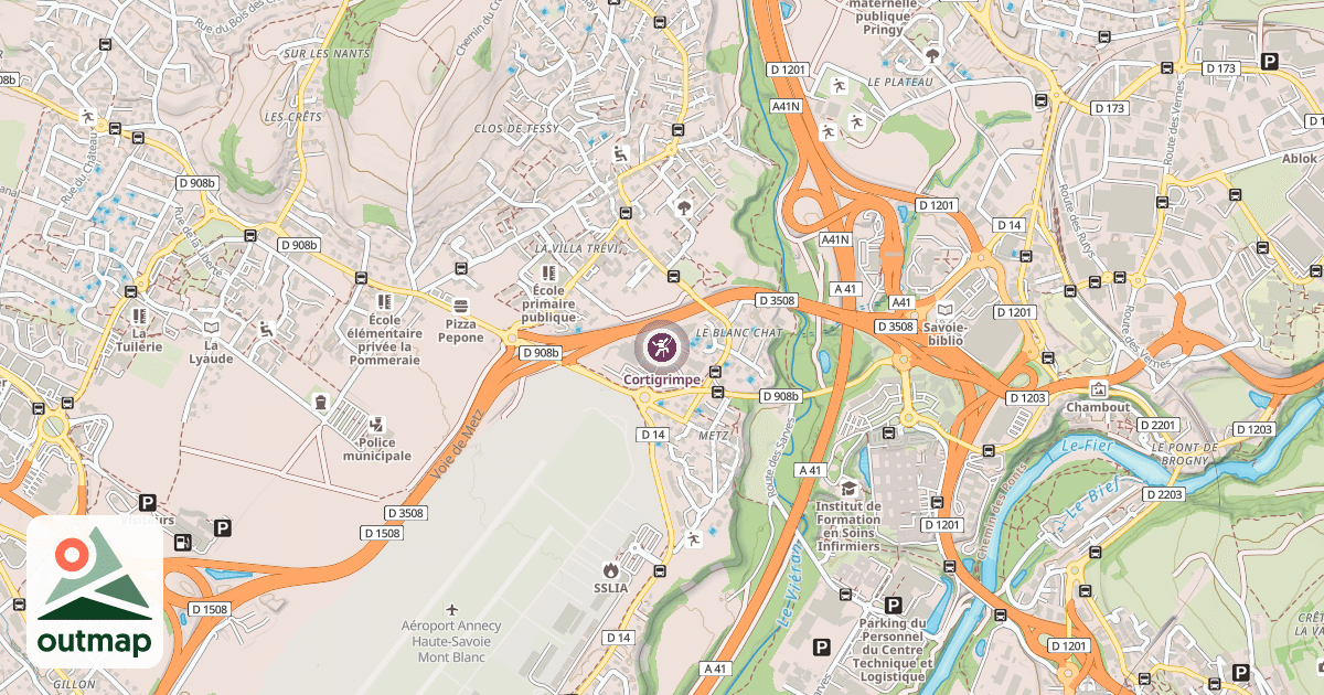 Map of Cortigrimpe