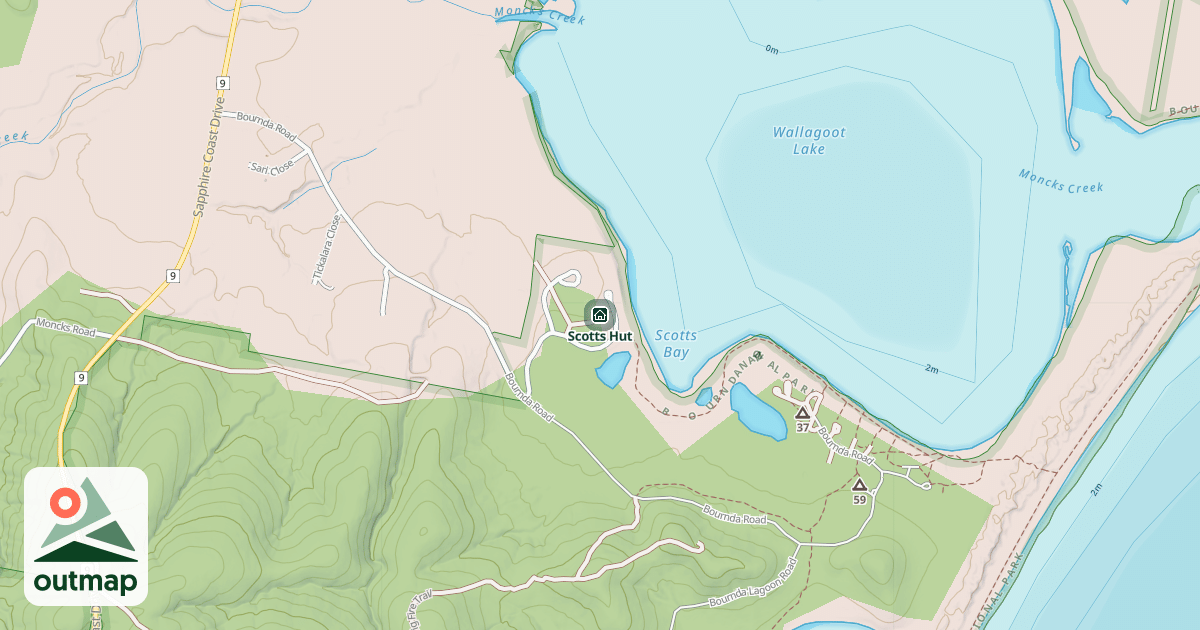 Map of Scotts Hut