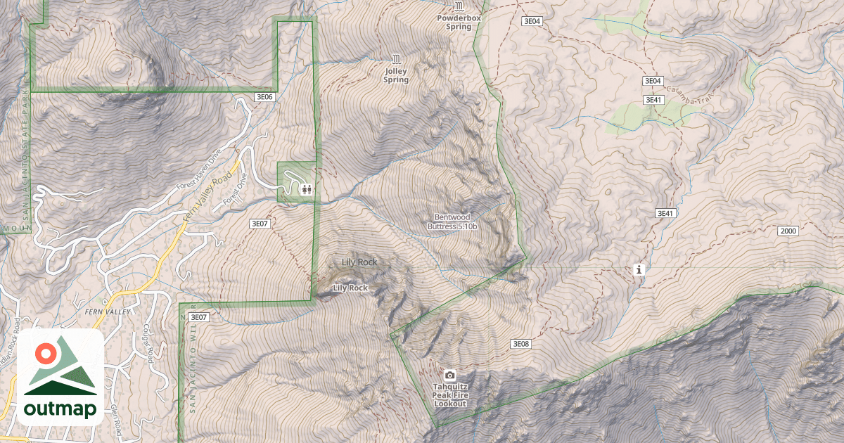 Map of Bentwood Buttress