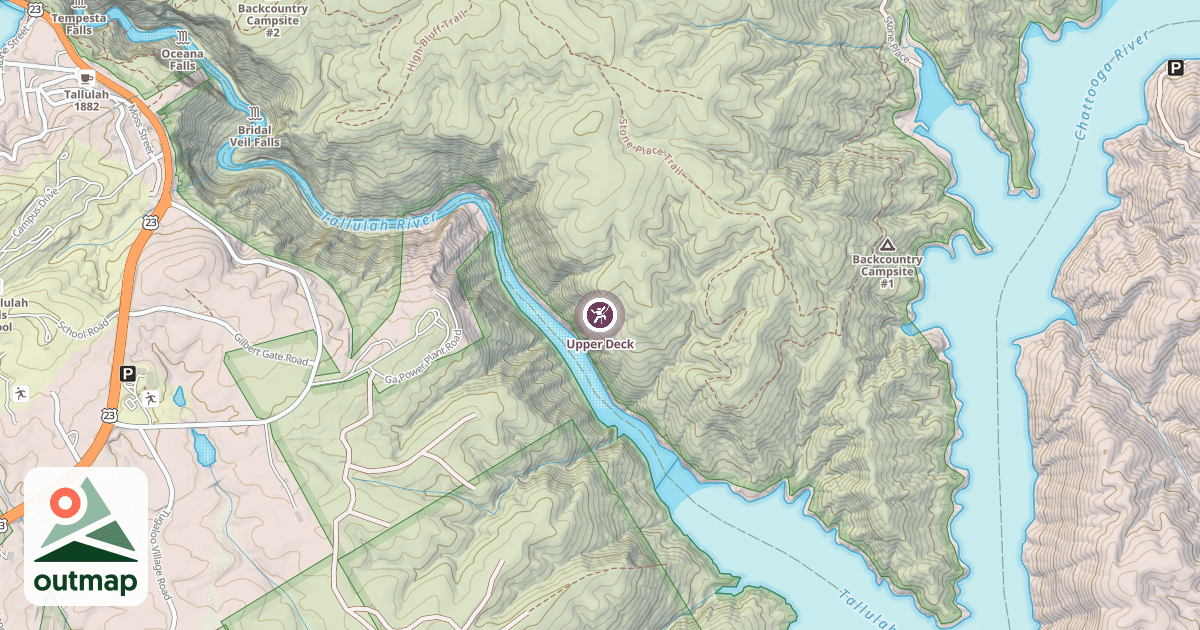 Map of Upper Deck