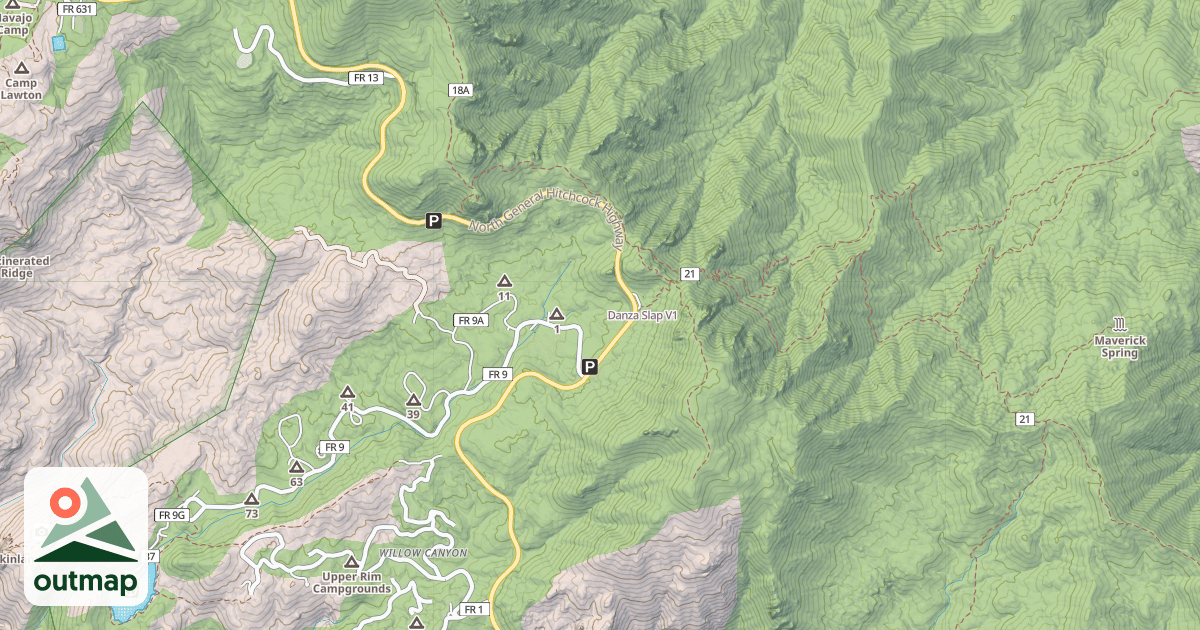 Map of Danza Slap
