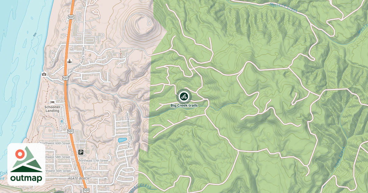 Map of Big Creek trails