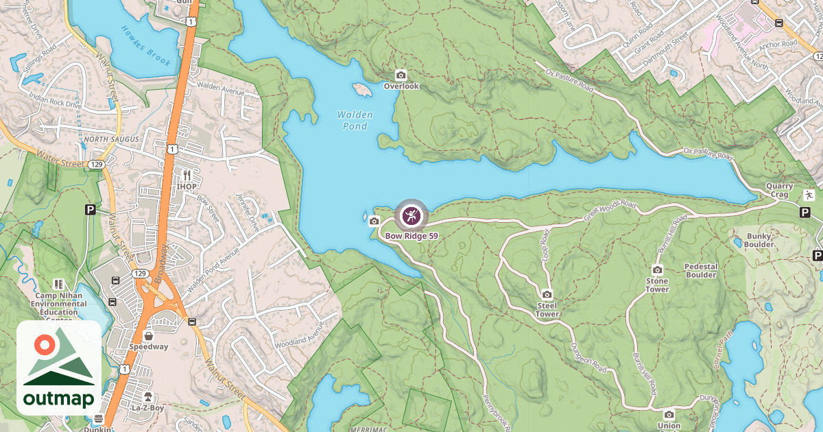 Map of Bow Ridge 59